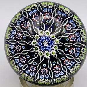 En vacker Perthshire Millefiori 14-ekrad PP1 pappersvikt efter 1978 samlarobjekt