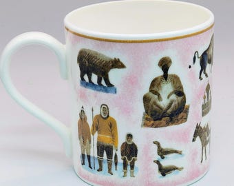 Wedgwood Museum Designer Collection Eric Ravilious Four Continents Vintage Ceramic Mug
