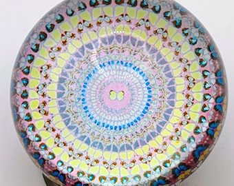 Damien Hirst 2006 Briefbeschwerer Tate Gallery „I Am Become Death Shatterer of Worlds“ Schmetterlingsmosaik Sammlerstück