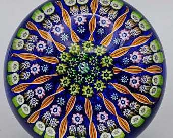 Presse-papier Perthshire Millefiori, 13-spaaks glaskunst, verzamelobject na 1978 PP1