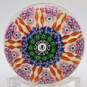 Perthshire PP27 Limited Edition Grote Millefiori Schotse Glazen Briefgewicht 1974 Vroeg Zeldzaam Vintage Verzamelobject