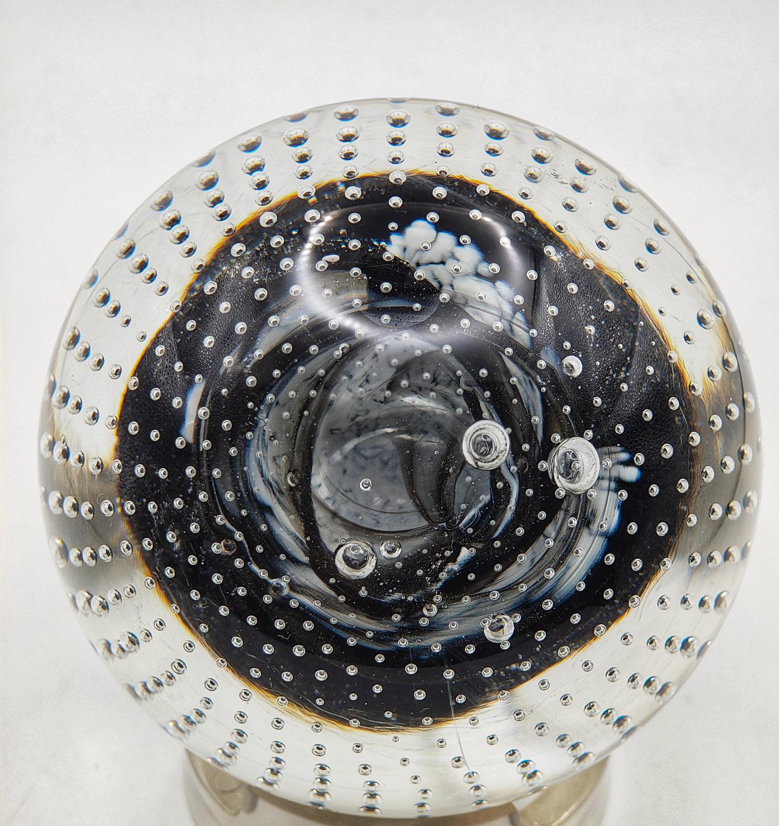 ミルフォオリ ムラーノ ボヘミア ガラスペーパーウェイト 文鎮