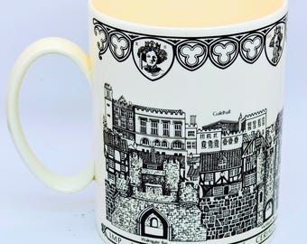 A Wedgewood vintage mug 'The York Mug' commissioned by Mulberry in the 80's.