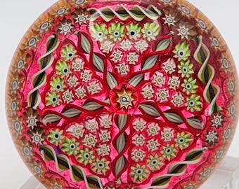 Perthshire PP5 Mittlerer Millefiori Vintage-Briefbeschwerer aus schottischem Glas, ca. 1972 bis 1995, Sammlerstück