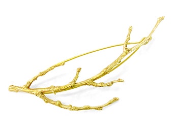 Brass Branch Hairpiece/Brooch