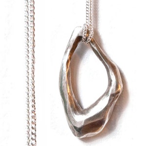 Silver Wing Shape Necklace image 2