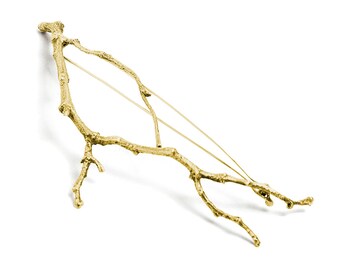 Gold Plated Branch Hairpiece/Brooch