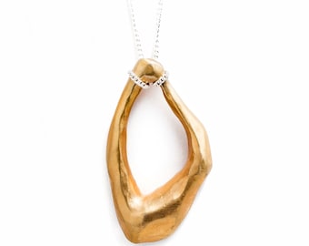 Gold Wing Shape Necklace