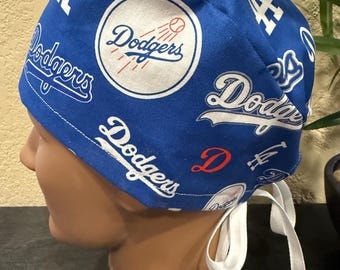 LA Dogers Scrub Cap - 2 Sizes, Button Option (D-101)
