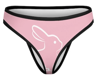 Pink Bunny T-back (back design)
