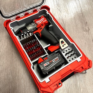 Milwaukee M18 Fuel Hammer Drill PACKOUT Insert W/ Bit Storage
