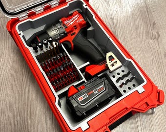 Milwaukee M18 Fuel Hammer Drill PACKOUT Insert W/ Bit Storage