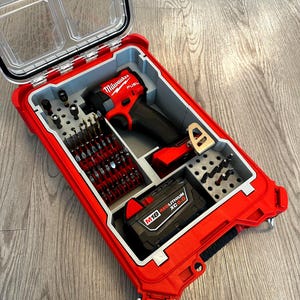 Milwaukee M18 Fuel 1/4&quot; Impact Driver PACKOUT Insert W/ Bit Storage