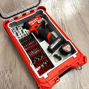 Milwaukee M12 Fuel 1/4&quot; Impact Driver PACKOUT Insert W/ Bit Storage