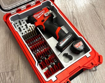 Milwaukee M12 Fuel 1/4" Impact Driver PACKOUT Insert W/ Bit Storage