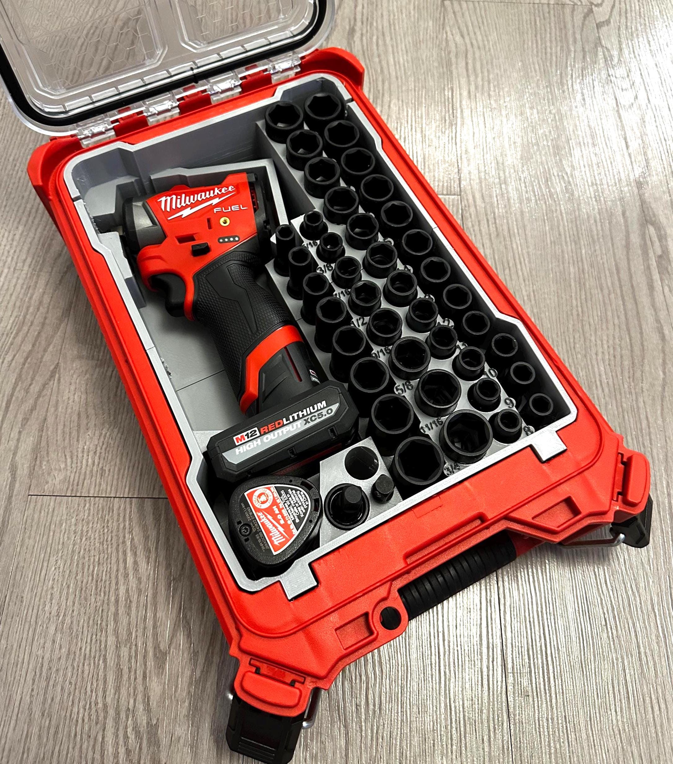 Milwaukee 10-teilige Einlage Für PACKOUT Koffer Mit Schubladen Zangen Und Schraubendreher Einlage 175186 66121