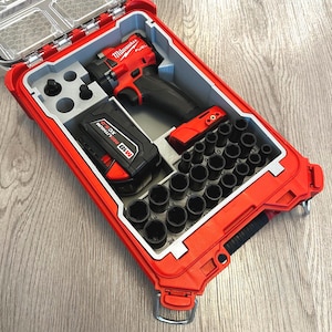 Milwaukee M18 3/8&quot; Compact Impact PACKOUT Insert W/ Socket Organizer