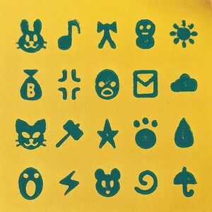 スタンプクラブ #1 - 手作り木版画ポストカード