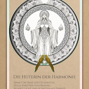 Hüterin der Harmonie – Malkarte mit Umschlag