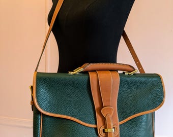 Vintage Genuine Leather Dooney & Bourke Messenger Bag