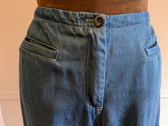 Vintage 80's Pendleton Blue Casual Basic Pants, W… - image 3