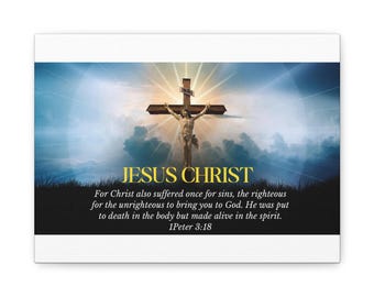 Lienzo de Jesucristo: decoración religiosa para el hogar