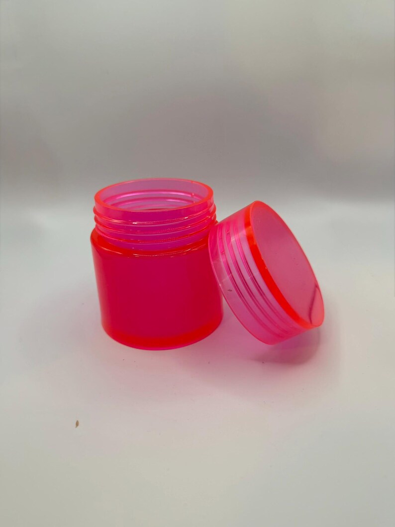 Neon Pink Glitter Mini Container - Etsy