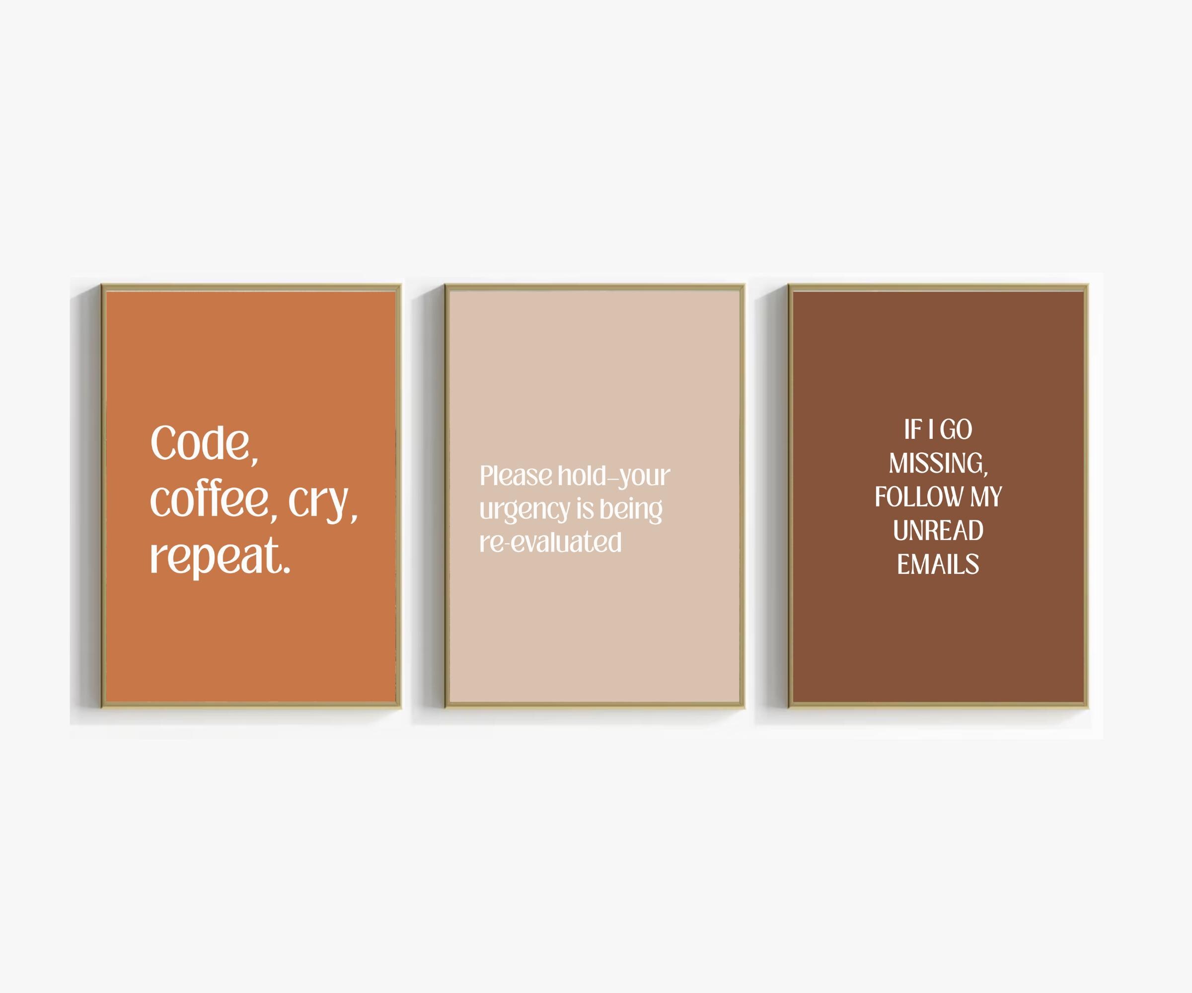 Funny Programmer Wall Art Prints: Sarcastic Coding Humor Decor (instant ...