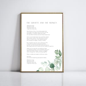 Wherever We Go Poem Printable | Romantic Love Poem Wall Art | Funny Wedding Vows Gift | Couple Quote Print | Anniversary Digital Download