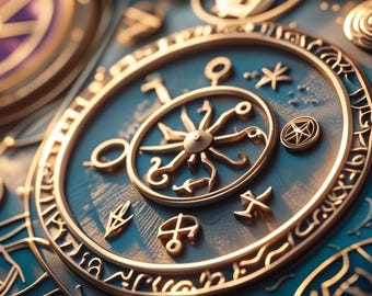 Zodiac Talisman PDF | Powerful Intentions & Protection Talismans for 12 Signs | Printable