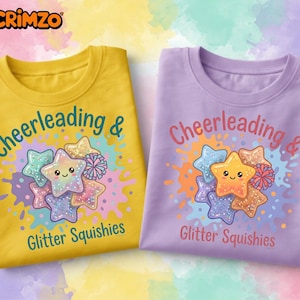 PNG Glitter Dumpling Bundle, Pastellregnbågssublimering, Trendig barnskjortdesign, Squishy (Digital nedladdning)