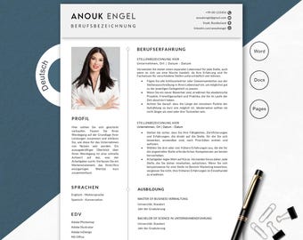 Bewerbungsvorlage, Lebenslauf Vorlage Word, Google Docs, Pages, Moderner Lebenslauf, Anschreiben, Anlagen, Deckblatt, Motivationsschreiben