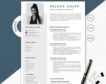Lebenslauf Vorlage Word, Google Docs & Pages, Cv Vorlage Anschreiben, Bewerbungsvorlage Deutsch, Anlagen, Deckblatt, Motivationsschreiben