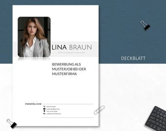 Bewerbungsvorlage Deutsch, Lebenslauf Vorlage Word, Apple Pages, Cv Vorlage Anschreiben, Anlagen, Deckblatt, Motivationsschreiben