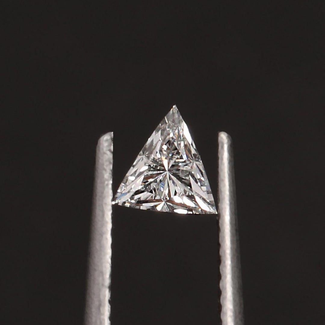 Triangle Lab Diamond Triangle Cut Lab Grown Diamond, E-VVS2, F-VS1, 1.0-4.0 CT, IGI ...