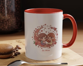 Customizable Chibi Couple Mug | Anime Art, Valentine's Gift
