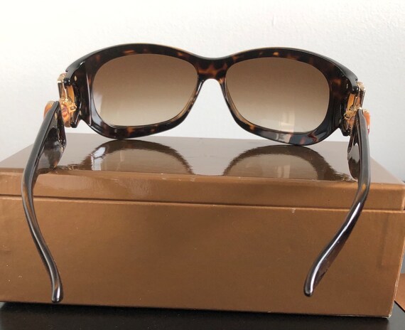 euc authentic Gucci womens rectangular dark brown… - image 6