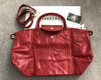 Longchamp + Le Pliage Cuir Leather Tote