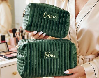 Travel Toiletry Bag,Cosmetic Bag,Bridesmaid Gifts,Birthday Gift for Her