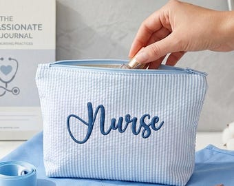 Custom Embroidery Nurse bag,Nurse Gifts,Medical School Makeup Bag,Nurses week Gifts,Nursing graduation Gifts,Nurse's first aid kit