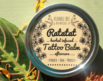 Ratatat - Herbal Infused - Tattoo Balm - Healing - Aftercare