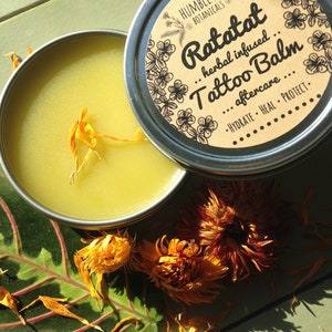 Ratatat Herbal Infused Tattoo Balm Healing Aftercare image 3