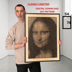 Mona Lisa String Art Kit: Detailed Instructions (Digital Download)