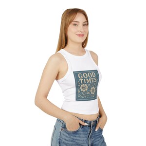 Women&#39;s Micro Rib Racer Tank Top