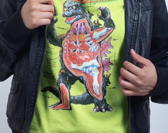 Godzilla T-Shirt | Vintage Japanese Monster Movie Kaiju Graphic Cotton Tee Gift for Fans