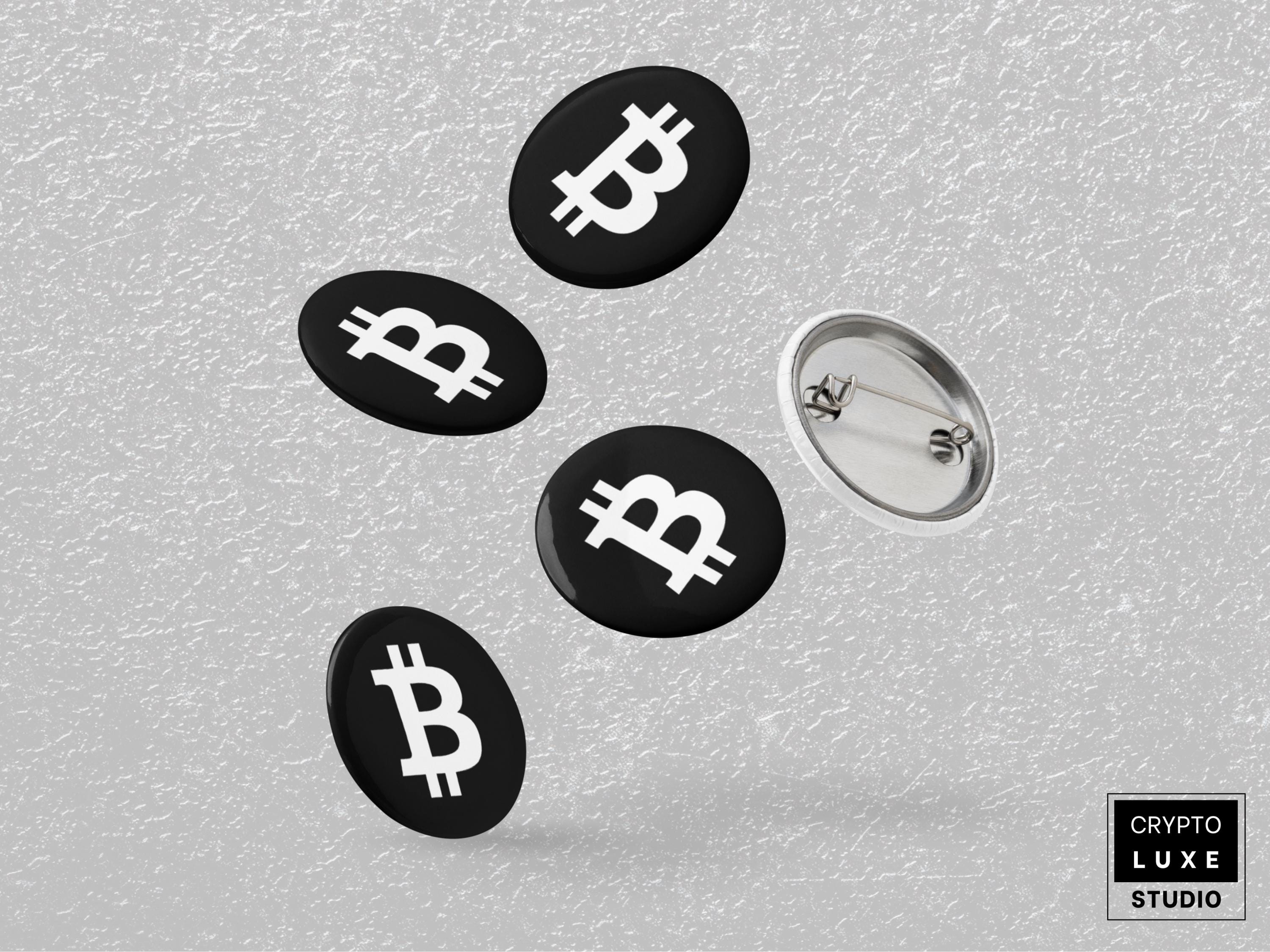 Bitcoin Pin Button, Minimalist Crypto Lapel Pin Collectible, BTC Lapel  Accessory, Cryptocurrency Gifts, Bitcoin Blockchain Merch for Him Her