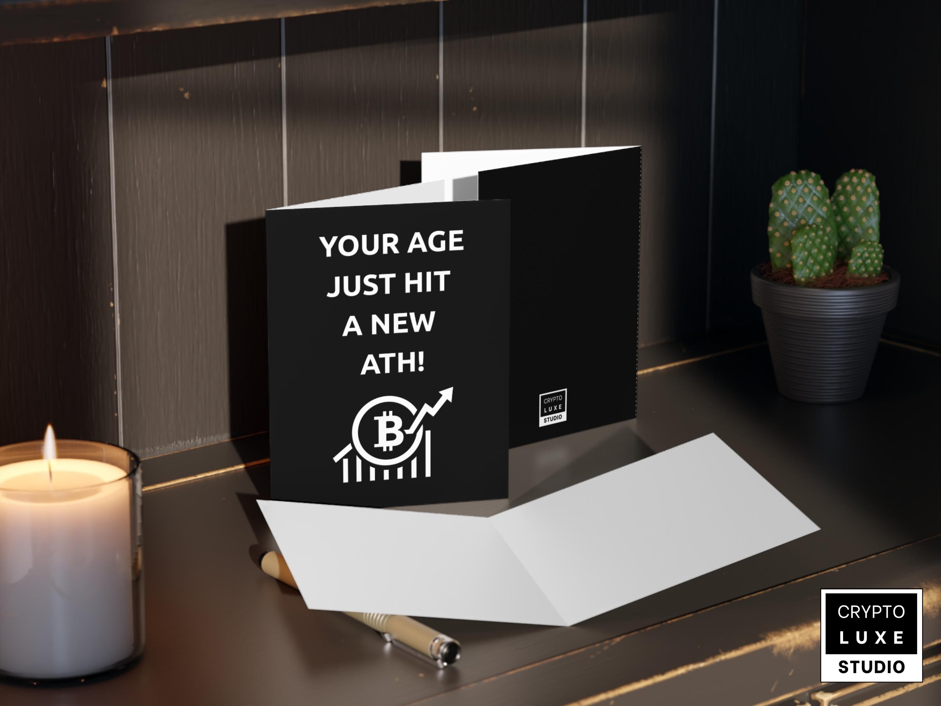 Bitcoin ATH Birthday Card, Funny Crypto Gift for Him Her, Punny Birthday  Card for Mom Dad Brother Sister Boyfriend Girlfriend Crypto Lovers - Etsy
