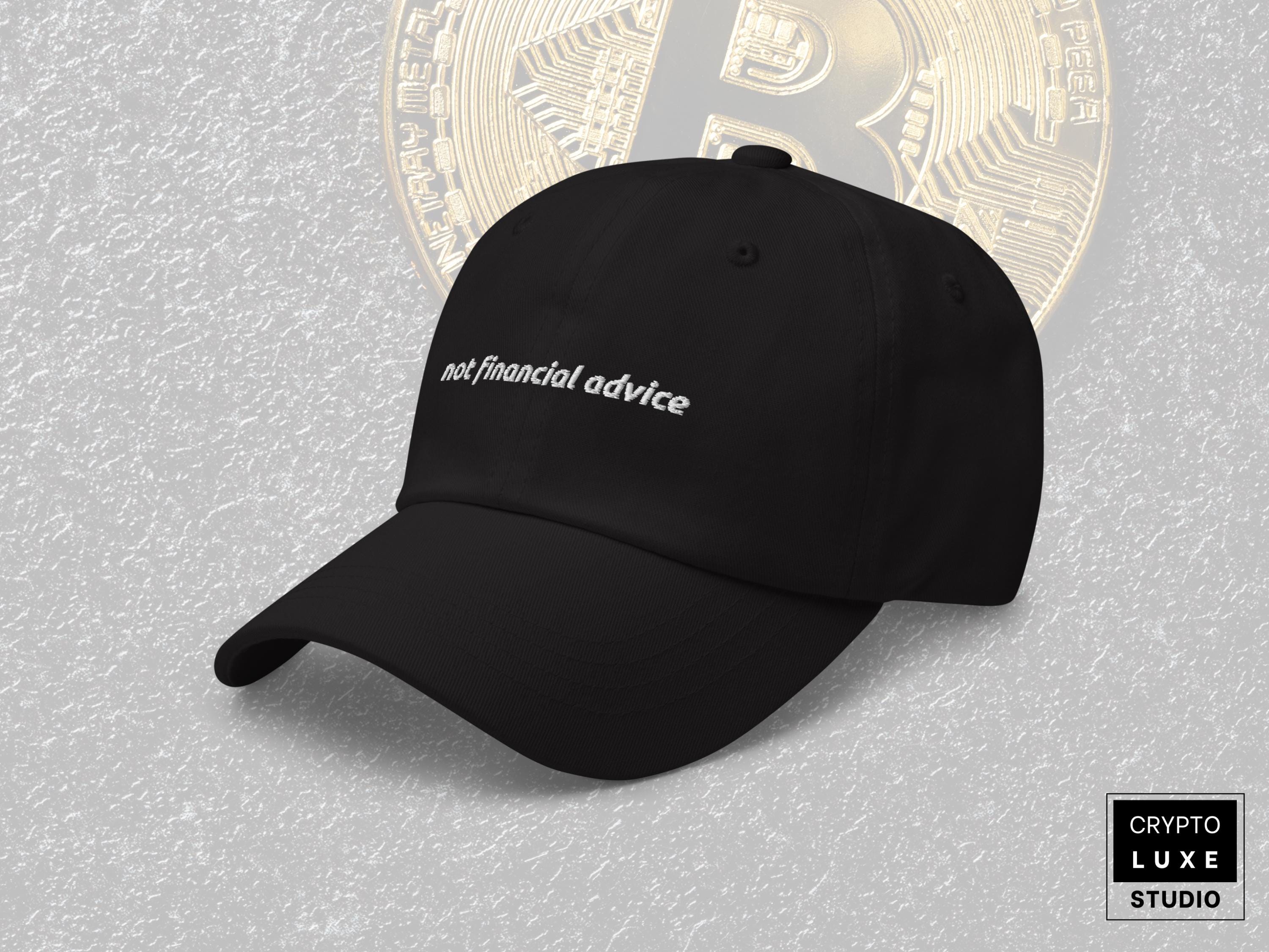 Bitcoin Not Financial Advice Dad Hat, Funny Crypto Gift for Him, Sarcastic  Bitcoin Baseball Cap, Wall Street Trader Hat Investor Banker Gift - Etsy