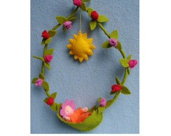 Sun Child KIT - craft felt DIY - sewing pattern