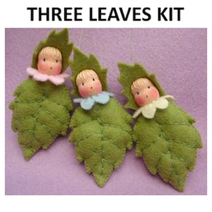 Three Leaves KIT - spring tree leaf theme sewing pattern